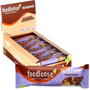 foodloose Müsliriegel Peanut Crush, BIO, je 30g, 24 Riegel