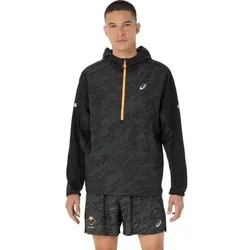 ASICS Herren Jacke FUJITRAIL PACKABLE WINDBREAKER, Größe S in Schwarz Schwarz