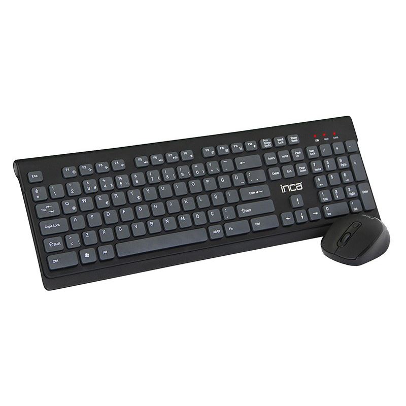cian technology INCA Tastatur IWS-519 Wireless Set, Multimedia, Slim, SW retail