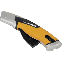 Fiskars, Cutter, Pro Sicherheits-Universalmesser mit einziehbarer Klinge, Länge 17,7 cm, Rostfreier Stahl/Kun (Cutter)
