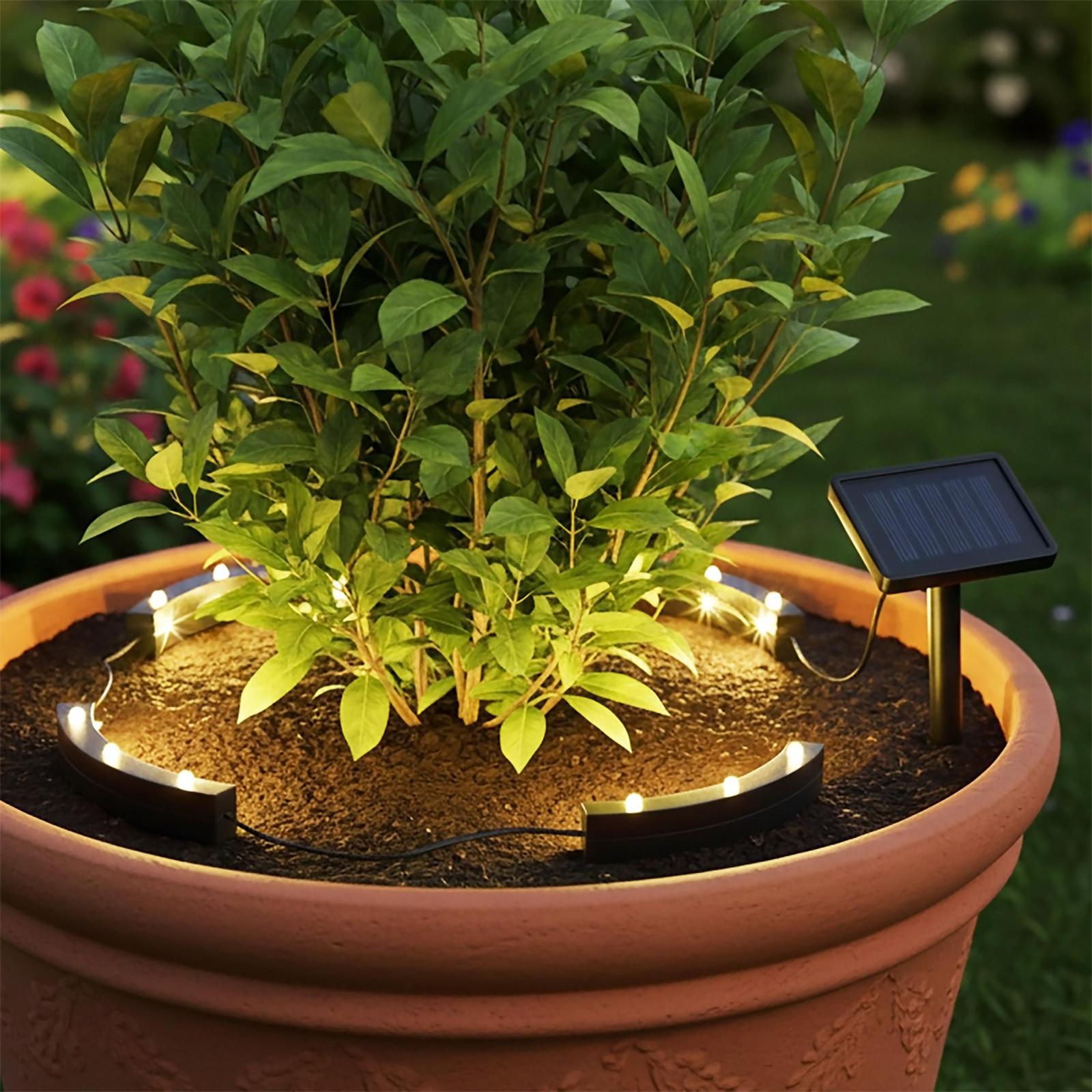 Spetebo LED Zonne-energie Tuinverlichting met Grondpen voor Tuin en Terras