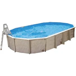Interhiva Diana Aufstellbeckenset Ovalform 730 x 360 x 132 cm