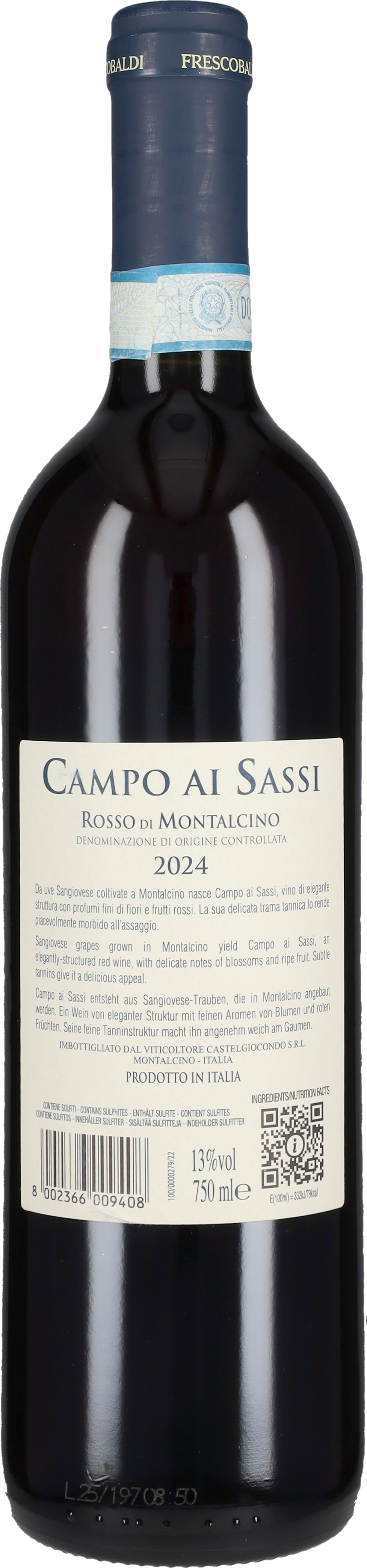 Rosso di Montalcino 'Campo ai Sassi' Frescobaldi 2024
