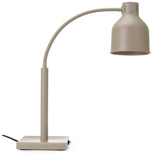 Hendi Wärmebrücke 273739, Flexible Wärmelampe, Infrarot-Heizröhre, Metall, 250 Watt, taupe