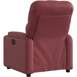 vidaXL Relaxsessel Weinrot Kunstleder
