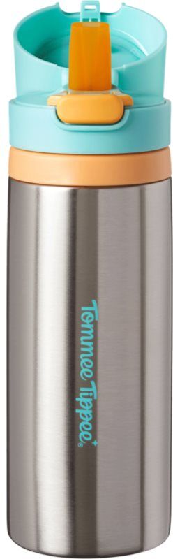 Tommee Tippee On The Go gourde thermos en acier inoxydable avec tétine en silicone 24m+ 500 ml