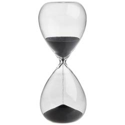TFA Dostmann Sanduhr Transparent, Anthrazit analog 18.6009.10.90