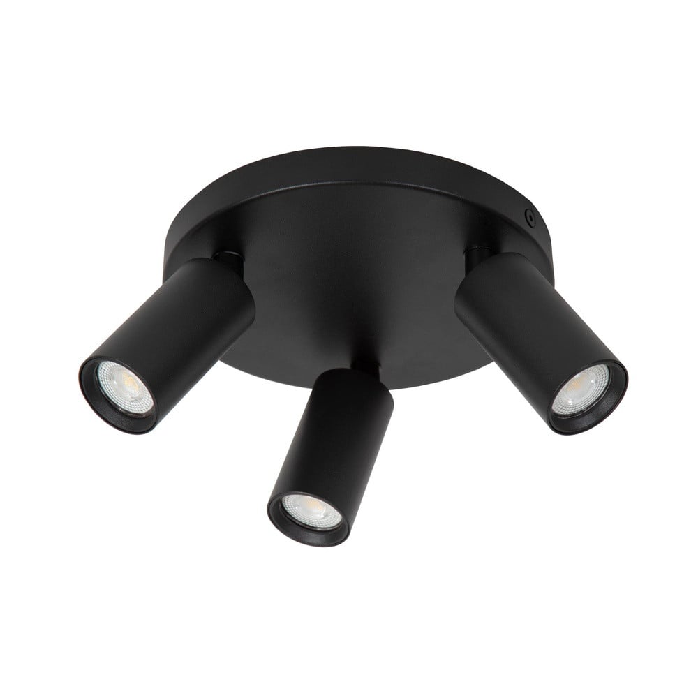 Lucide Ritmo mini Plafondspot GU10 - 3-lichts - Zwart - Aluminium
