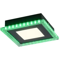 Deckenleuchte Deckenlampe Wohnzimmerlampe dimmbar Fernbedienung RGB LED L 20 cm