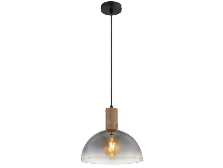 Globo Romy Suspension En Forme De Dôme\, Noir Mat\, 1 X E27
