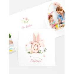 Osterkarten selbst gestalten mit Spruch und Fotos im Onlinedesigner bei Meine-Kartenmanufaktur.de