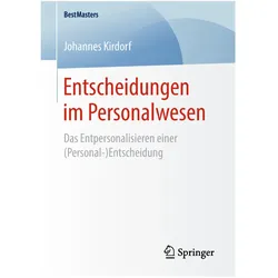 Entscheidungen im Personalwesen, Fachbücher von Johannes Kirdorf