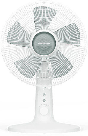 Ventilador de sobremesa - Rowenta VU2740, 22 W, 4 velocidades, 32 dB, Oscilación automática, Compacto, Blanco