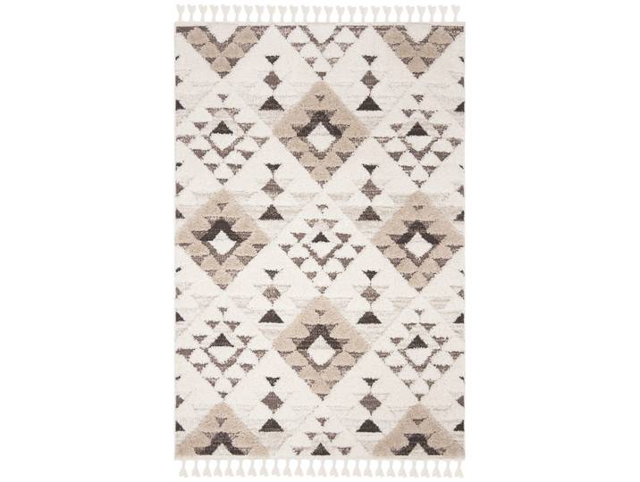 Tapis en polypropylène blanc/brun, 201 x 279 cm