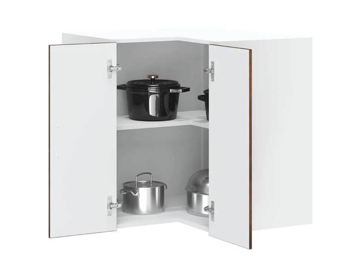 “Rabais Meuble haut suspendue - VIDAXL - Armoire murale d'angle de cuisine Kalmar chêne fumé Août43600