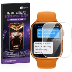 2x 9H Panzerglas für Apple Watch 10 42mm HD klar Full-Screen UV-Liquid Tempered Glass Displayschutz Schutzglas Schutzfolie Screen-Protector