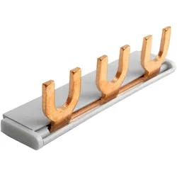 Phasenschiene 1P Gabel 3-polig 10mm2 PS/G Schiene Sammelschiene 63A DV-9047-PSG