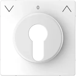 Merten MEG3883-6035 Zentralplatte für Rollladen-Tast-Rastschalter-Einsätze, Lotosweiß, System Design MEG38836035