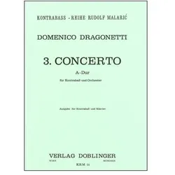 Concerto A-Dur Nr.3 für Kontrabass und Orchester für Kontrabass und Klavier, Fachbücher