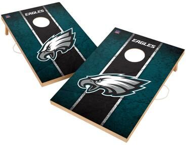 Skip's Garage Vintage Philadelphia Eagles NFL Regulation 2x4 Cornhole Set
