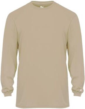 Badger Sport 4104 B-CORE LONG SLEEVE Top in Sand size 3XL   Polyester BG4104, 410400
