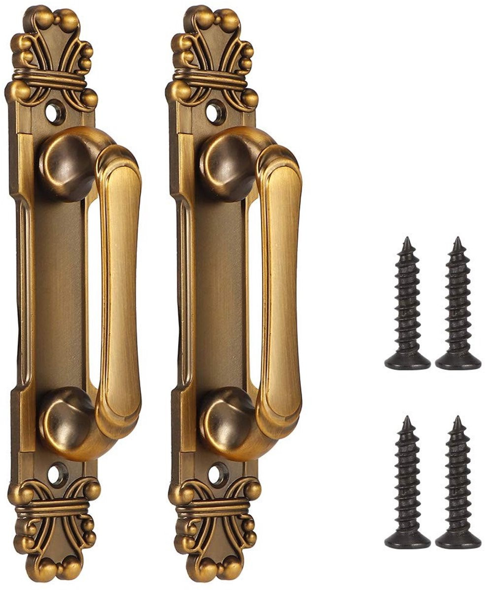VT Goods Vintage meubelgrepen in antiek messing - 2 stuks