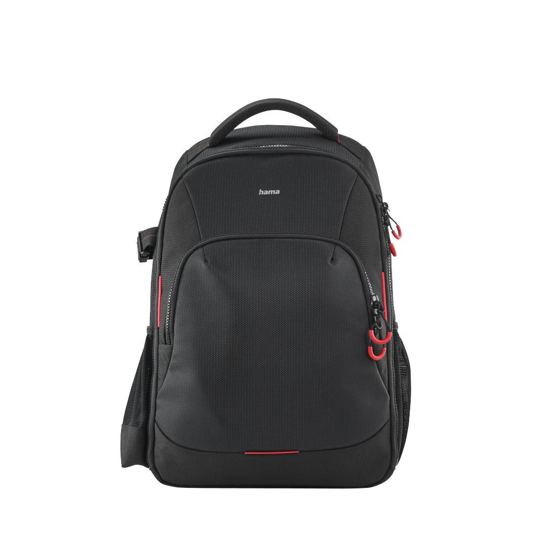 Hama 121346 Ohio Kamera-Rucksack für Jede Marke 270 x 120 x 340 mm (Schwarz, Rot) 00121346