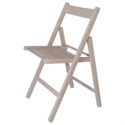 WellHome - Stuhl BAS aus Buchenholz, Weiß-Finish 43x47x79 cm