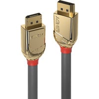 DisplayPort 1.2 Kabel, Gold Line grau, 10m