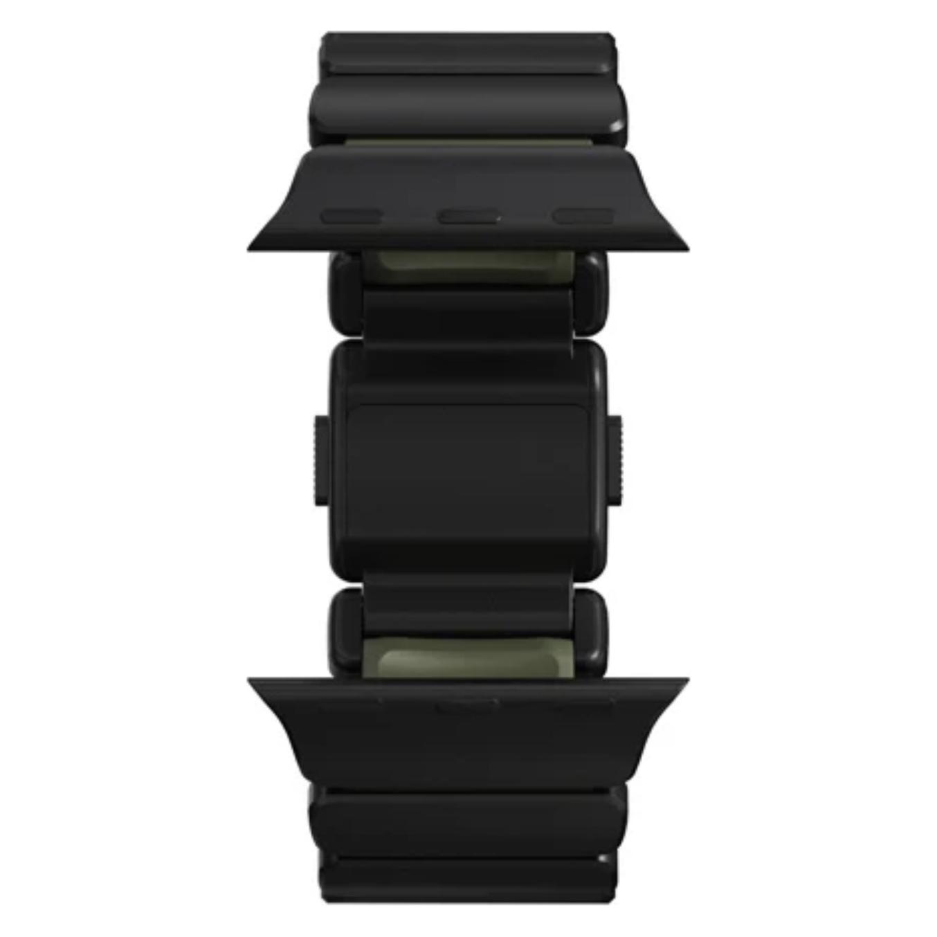 Nomad Stratos Band Black Titanium Forest Green FKM AW 45/46/49mm (FKM, FKM-Elemente, FKM-Kautschuk, Titan, Titanverbindungen) (NM009575858)