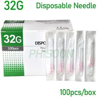 Inspired Finds Painless Ultrafine 32G Beauty Needles Professional Microneedle Syringes For Skincare, Mesotherapy & Eyelid Treatments 32g X 13mm 100pcs