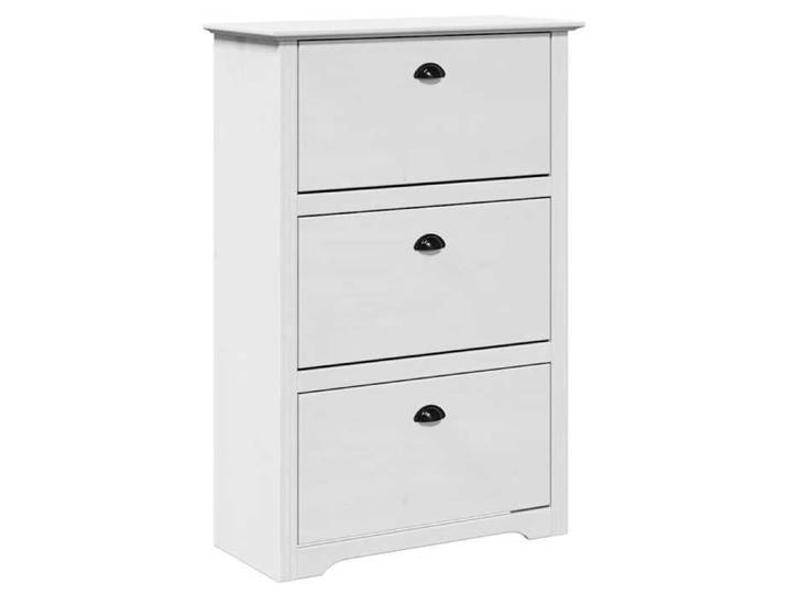 Étagère à chaussures(bonne ventilation) - Meuble d Entrée Couloir - BODO blanc 80x35x118 cm bmc72w