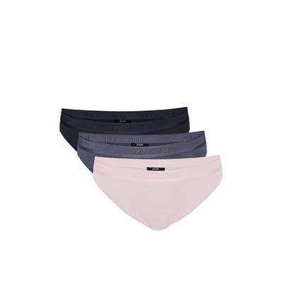 Slip JOOP, Damen, Gr. 40, bunt (schwarz, grau, violett), Jersey, Obermaterial: 95% Modal, 5% Elasthan, Unterhosen Slip, mit drei unterschiedlichen Passformen, atmungsaktiv