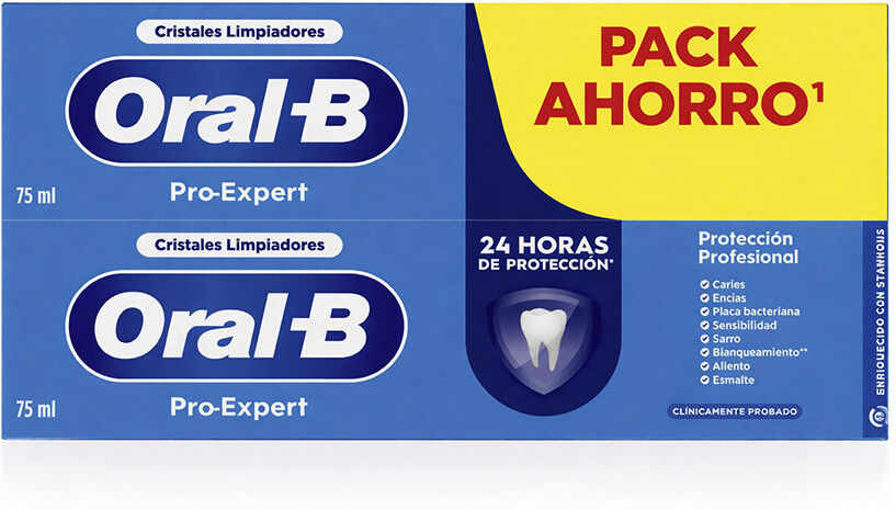 Oral-B Dentifrice Protection Professionnelle PRO-EXPERT pack de 2 x 75 ml