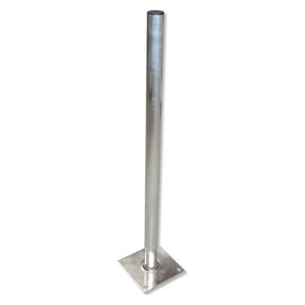 Weiss A.S.-SAT ALU Standfuss - 100cm - Rohrdurchmesser 50mm (3032)