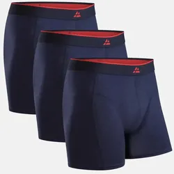 BAMBOO TRUNKS - 3-Pack - Marineblau - XL