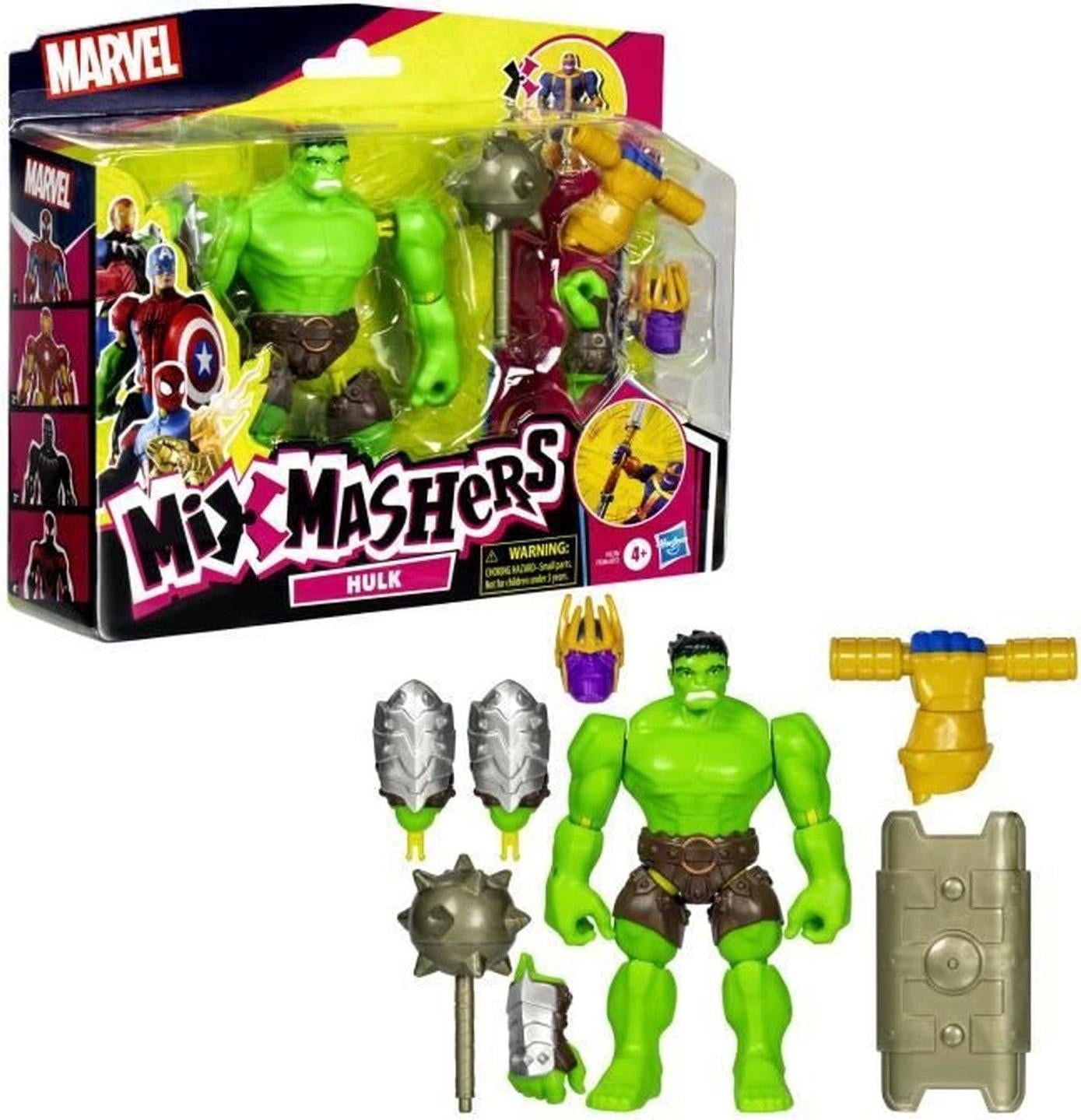 Hasbro Marvel MixMashers Hulk Deluxe aanpasbaar figuur van 12 cm