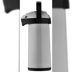 Helios Pump-Isolierkanne 1,9 l grau/schwarz