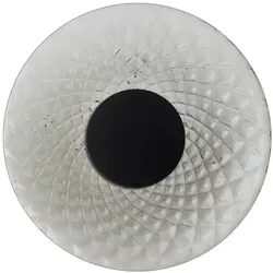ROSSINI ILLUMINAZIONE SOLARIS-Applikation 12W 3000K CRI90 IP20 - Schwarze Struktur mit geräuchertem Ballonglas, Design-Wandleuchte - Rossini Group