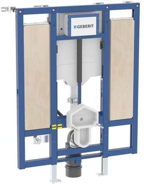 Geberit Duofix Sigma Wand-WC-Element 111904006 mit Sigma Unterputz-Spülkasten 12cm, barrierefrei, Stütz/Haltegriffe