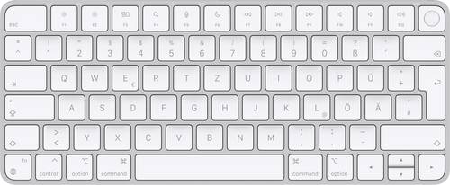 Apple Magic Keyboard Touch ID Bluetooth Tastatur Deutsch, QWERTZ, Mac Weiß Wiederaufladbar, Fingerabdruckleser