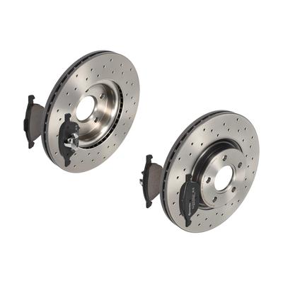 BREMBO Bremsensatz, Scheibenbremse Bremsensatz-Vorderachse XTRA LINE / STANDARD sk8k0f3b91 Vorderachse Gelocht/innenbel. 300mm 25mm für Volvo Ford FOR