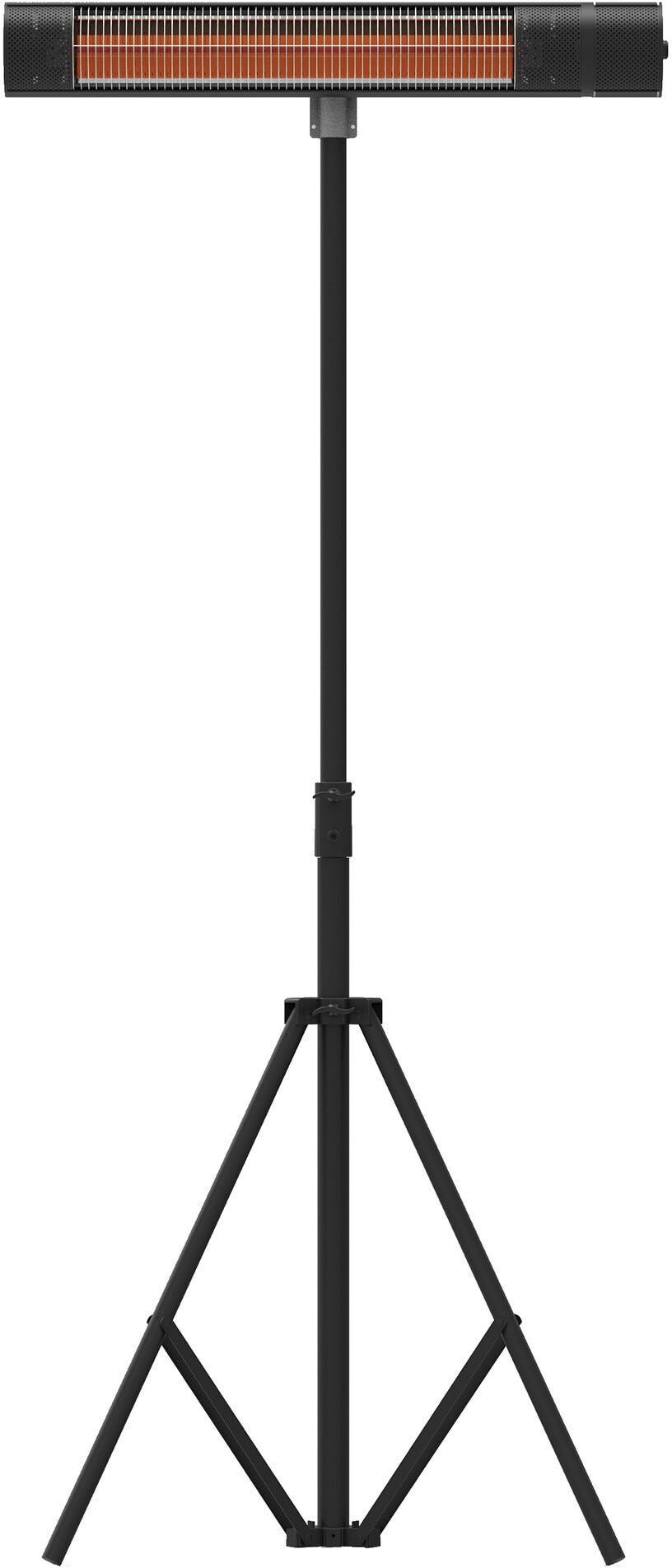 Zephir RISCALDATORE DA ESTERNO AD INFRAROSSI  2000W ELEMENTO IN CARBONIO COLORE NERO