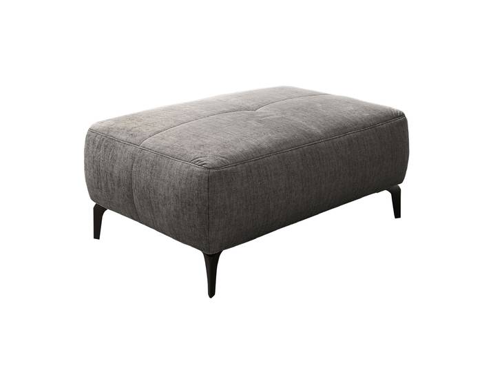 Hocker Sitzhocker 79 x 111 cm grau Veloursbezug - SALO