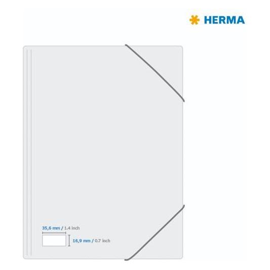 Herma Etiketten 35,6x16,9 25 Blatt 2000 St. ablösbar (10003)