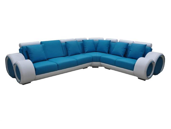JVmoebel Ecksofa Design Leder Sofa mit USB-Schnittstelle und modernem Look, Made in Europa