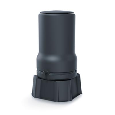 Regentonne PROSPERPLAST "Aquabell", grau (anthrazit), H:104,5cm Ø:57cm, Polyethylen, Regentonnen