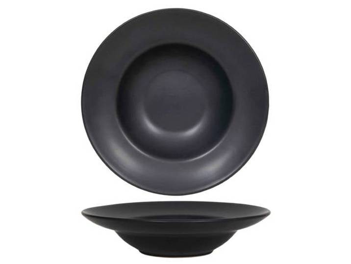 Cookinglife Diepe Borden / Pastaborden Zwart ø 24 cm - 6 Stuks