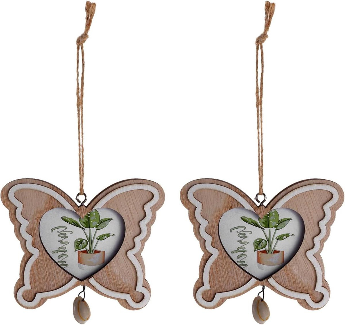 Houten Fotolijstjes Vlinder Decoratie Multi Kleur 73 cm