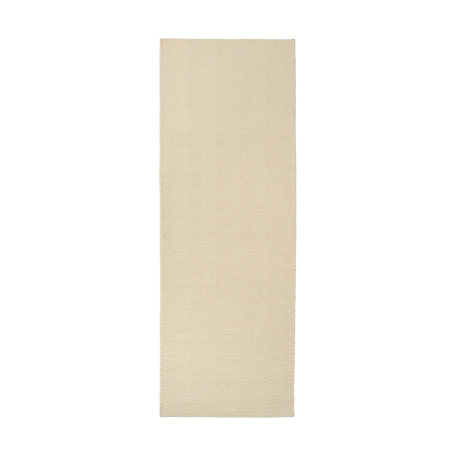 Scandi Living Furrow vloerkleed natuurwit 80 x 240 cm